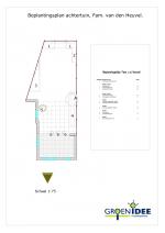 beplantingsplan voor particulieren tuin in opdracht van een hovenier